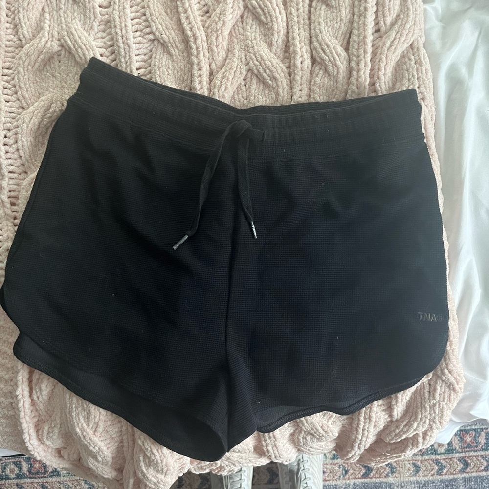 Tna aritzia waffle knit shorts